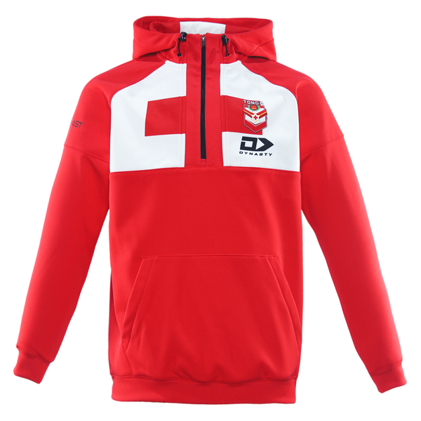 2025 Tonga Rugby League Mens Performance Hoodie - Red