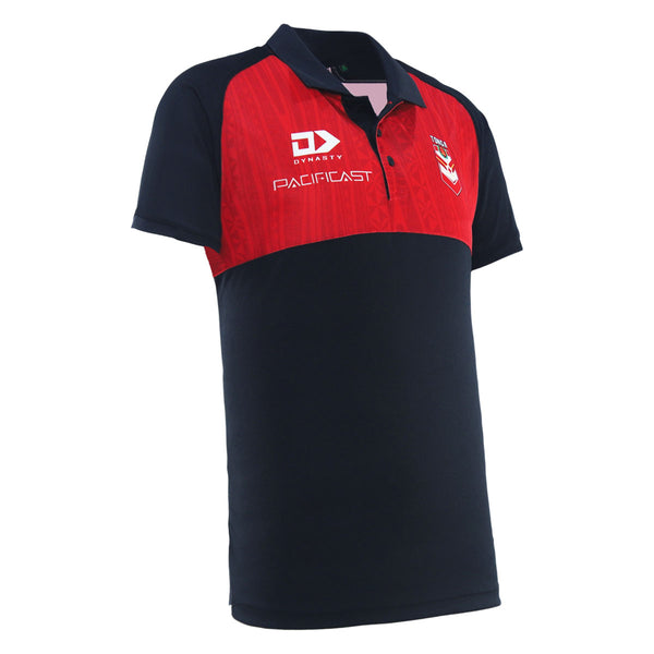 2025 Tonga Rugby League Mens Media Polo - Black