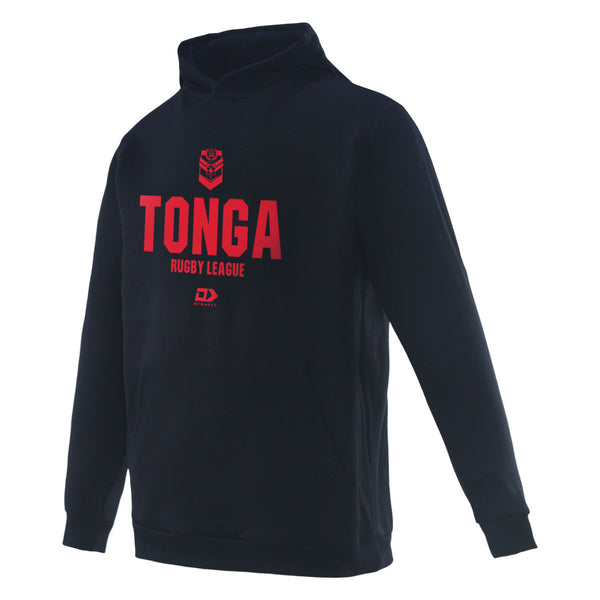 2025 Tonga Rugby League Mens Pullover Hoodie - Black