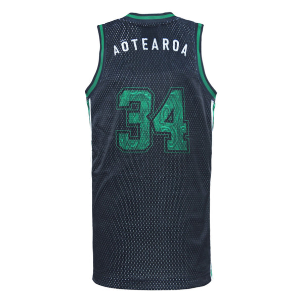 2025 New Zealand Maori Rugby League Junior Basketball Singlet