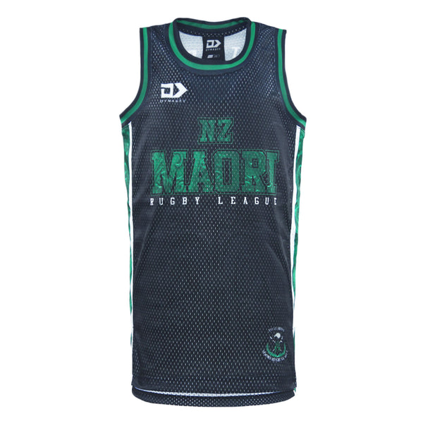 2025 New Zealand Maori Rugby League Junior Basketball Singlet