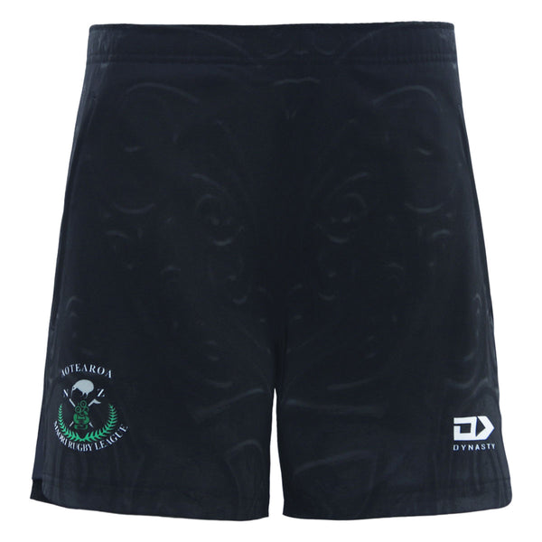 2025 New Zealand Maori Rugby League Junior Charcoal Gym Short