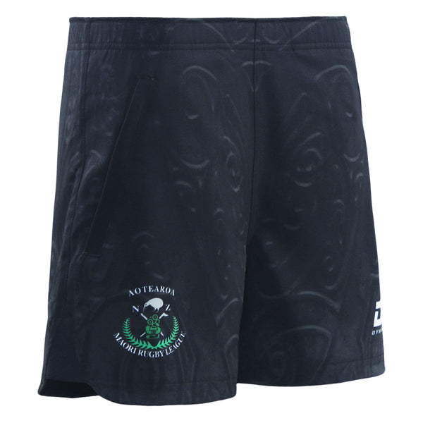 2025 New Zealand Maori Rugby League Junior Charcoal Gym Short