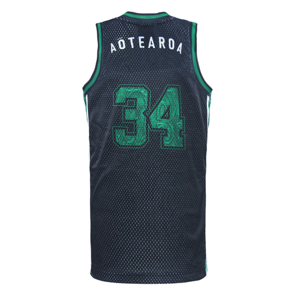 2025 New Zealand Maori Rugby League Mens Basketball Singlet