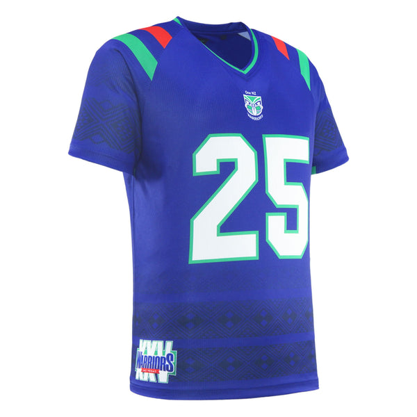 2025 NZ Warriors Ladies Vegas Warm Up Tee - Blue