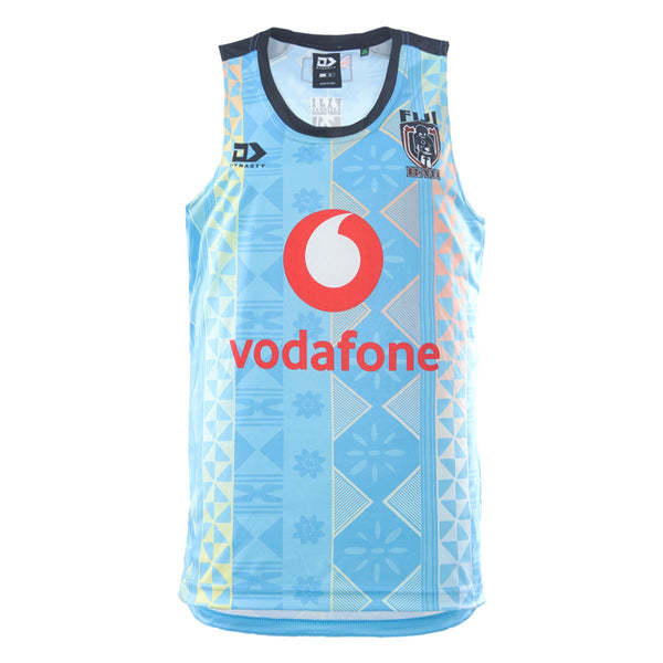 Fiji Bati Adults Training Singlet - Cyan