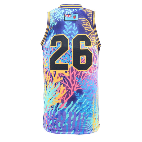 Fiji Bati Adults Captain's Run Basketball Singlet