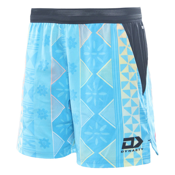 Fiji Bati Adults Gym Short - Cyan