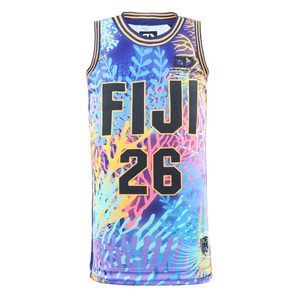 Fiji Bati Adults Captain's Run Basketball Singlet