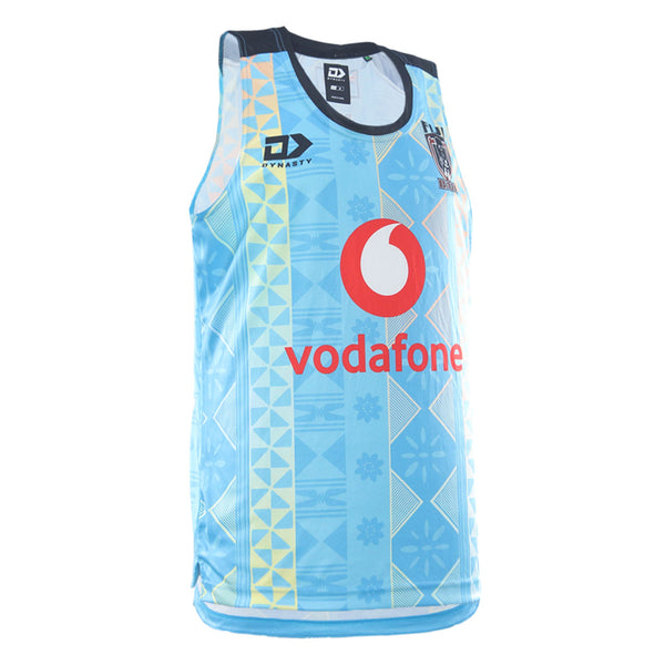 Fiji Bati Adults Training Singlet - Cyan
