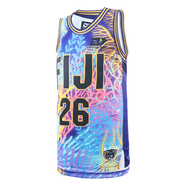 Fiji Bati Adults Captain's Run Basketball Singlet
