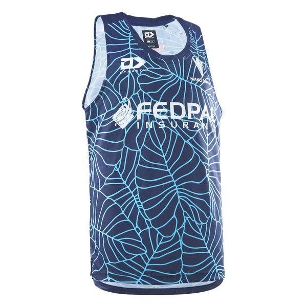 Manu Samoa Adults Training Singlet Navy