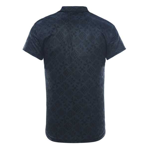 2026 Moana Pasifika Mens Button Up Polo - Black