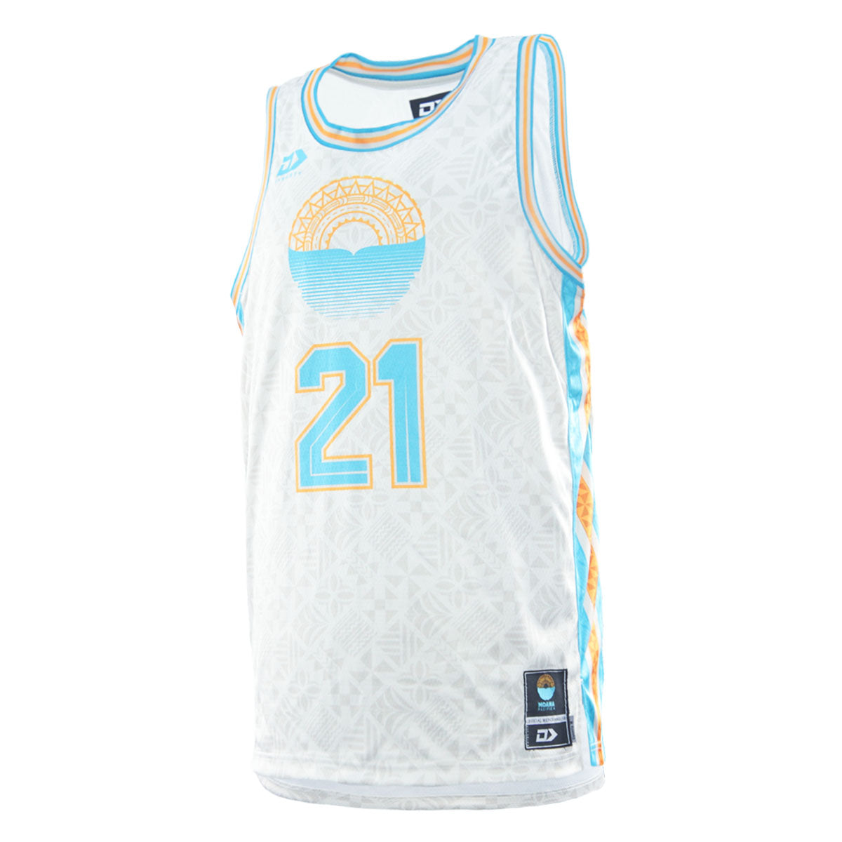 2026 Moana Pasifika Mens Basketball Singlet - Beige