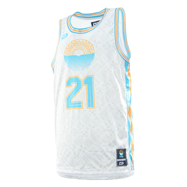 2026 Moana Pasifika Mens Basketball Singlet - Beige