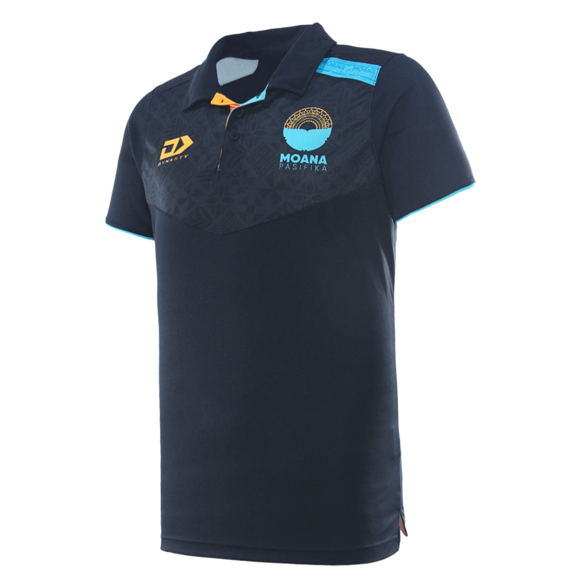 2026 Moana Pasifika Mens Media Polo  - Black