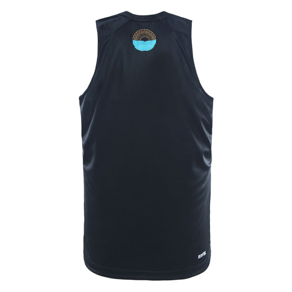 2026 Moana Pasifika Mens Training Singlet - Black