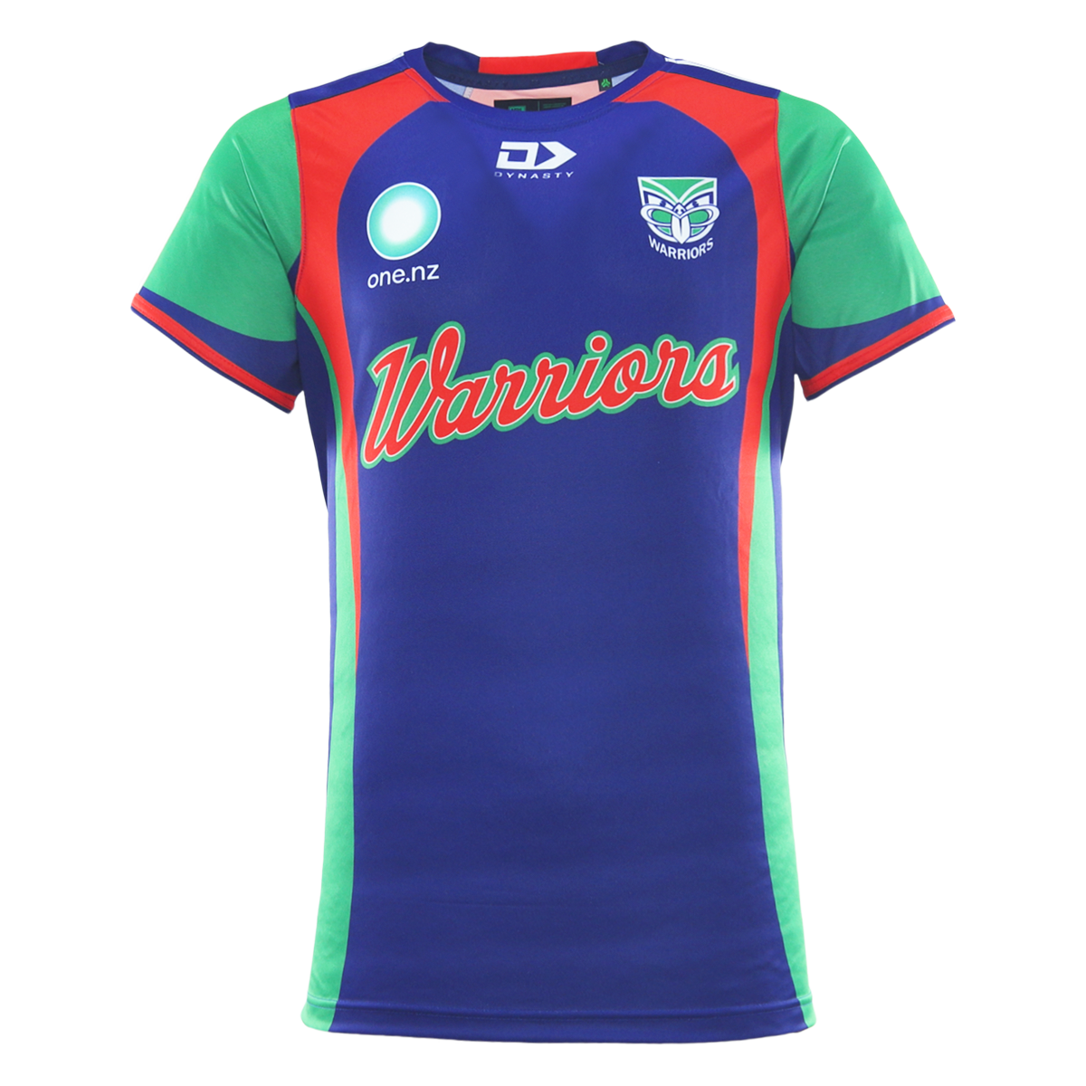 2026 NZ Warriors Adults Warm Up Tee - Blue