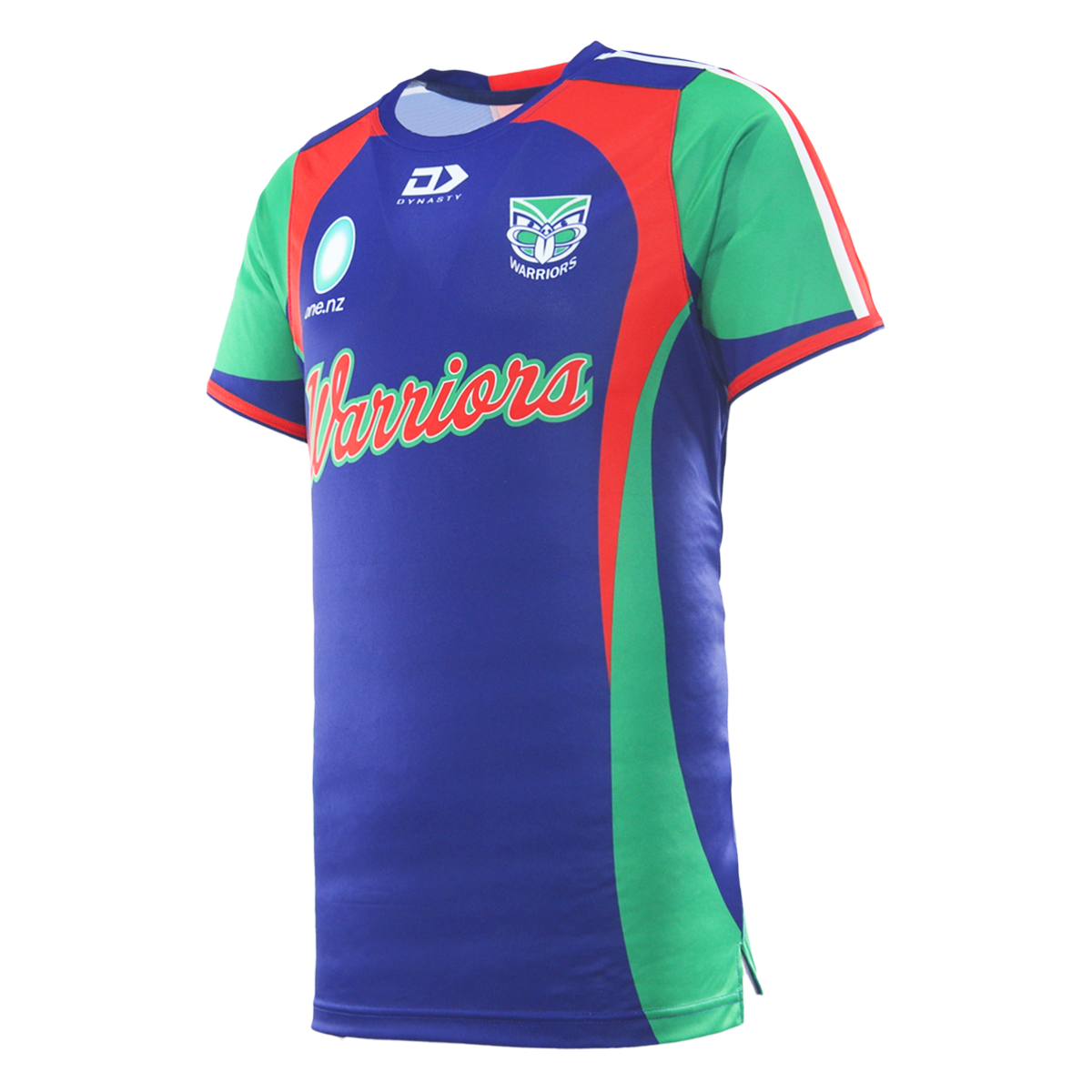 2026 NZ Warriors Adults Warm Up Tee - Blue