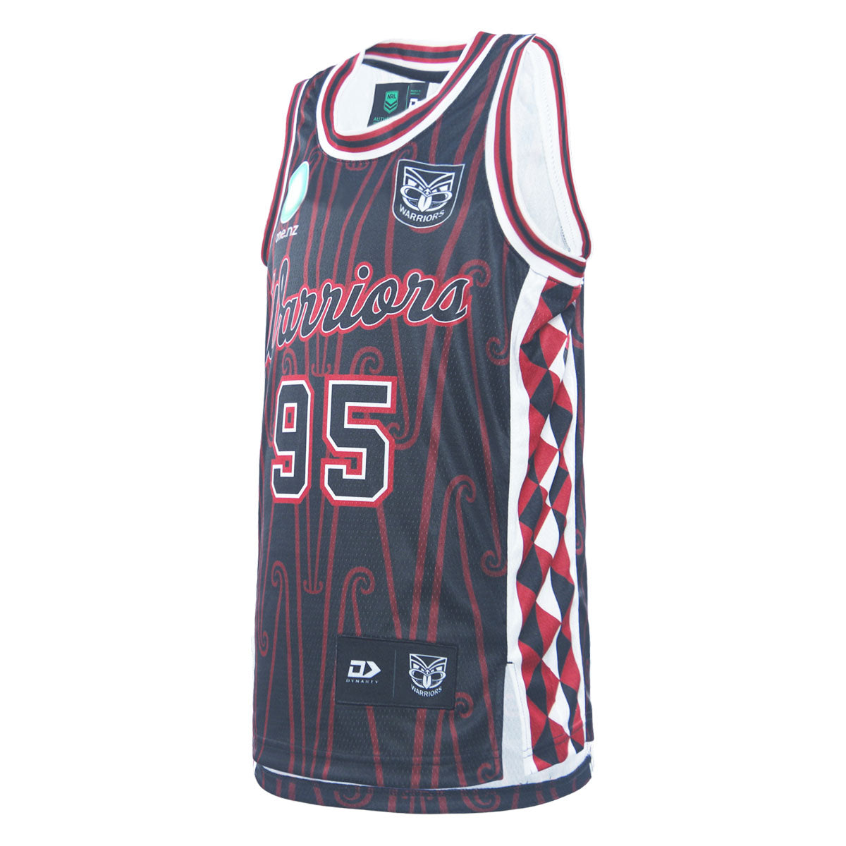 2026 New Zealand Warriors Junior Te Ārahi Basketball Singlet