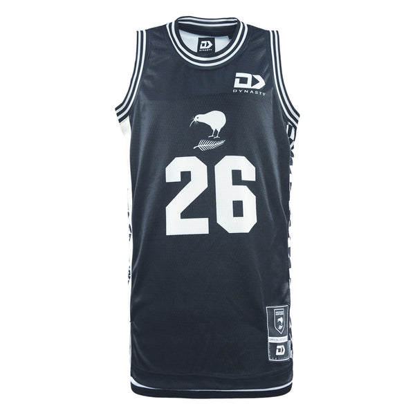 New Zealand Kiwis Juniors Basketball Singlet - Beige