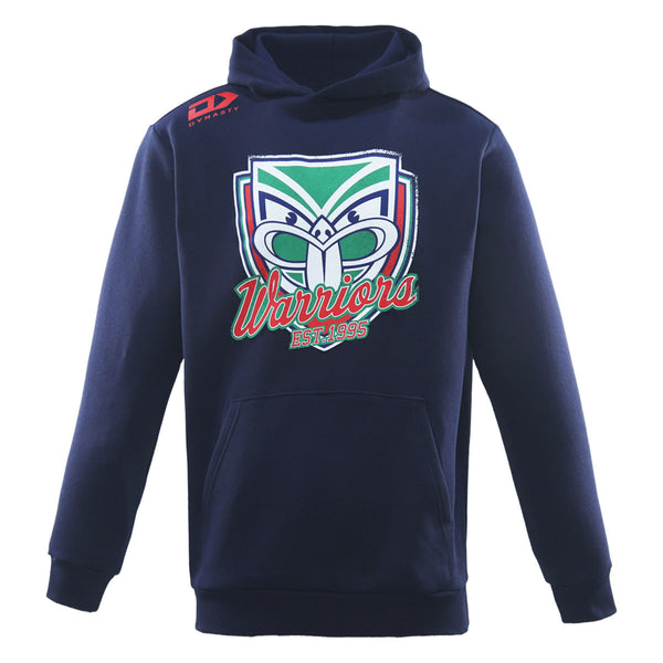 2026 New Zealand Warriors Mens Graphic Hoodie - Navy