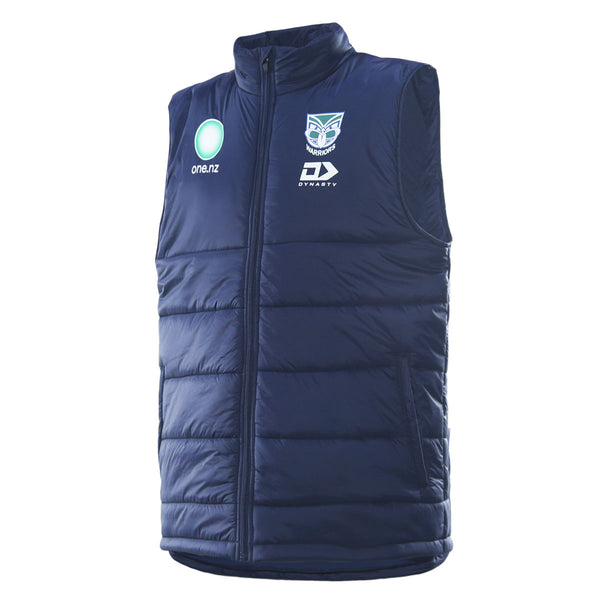 2026 NZ Warriors Mens Gilet  - Navy