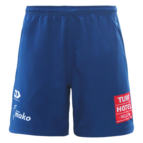 2026 Tasman Mako Rugby Adults Blue Gym Short