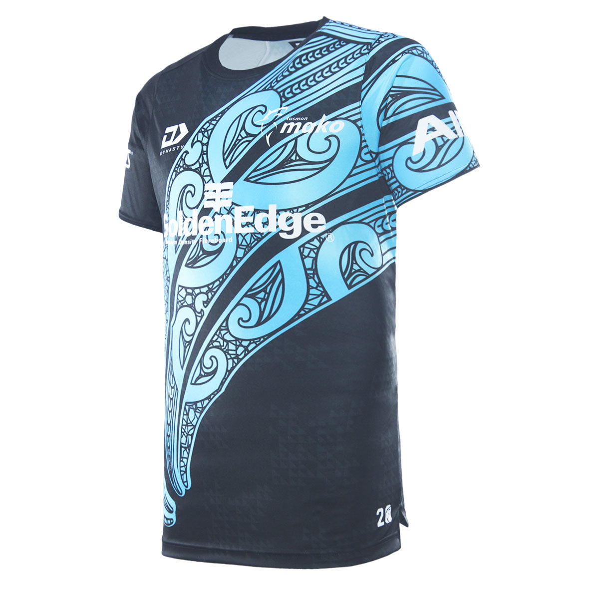 2026 Tasman Mako Rugby Adults Black Training Tee