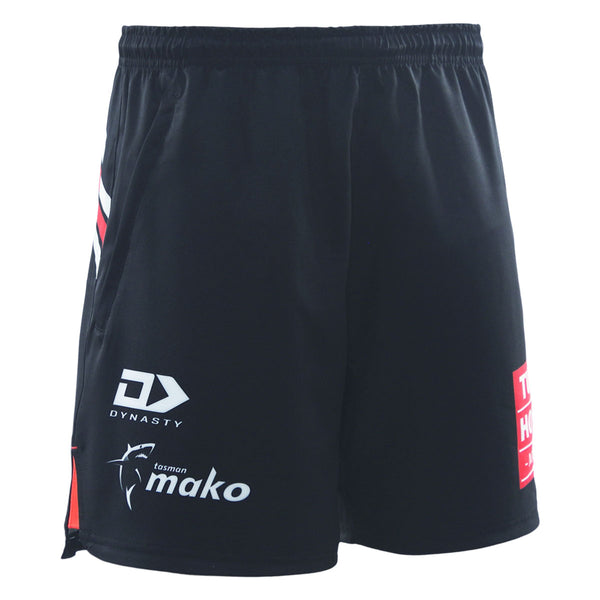 2026 Tasman Mako Rugby Adults Black Gym Short