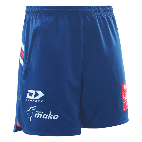 2026 Tasman Mako Rugby Adults Blue Gym Short
