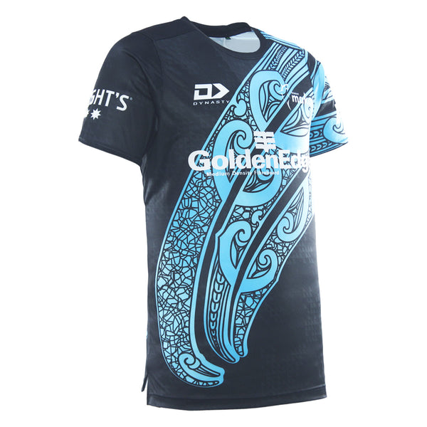 2026 Tasman Mako Rugby Adults Black Training Tee