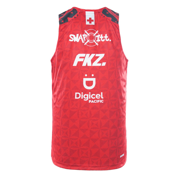 Tonga Rugby League Adults Training Singlet - Red
