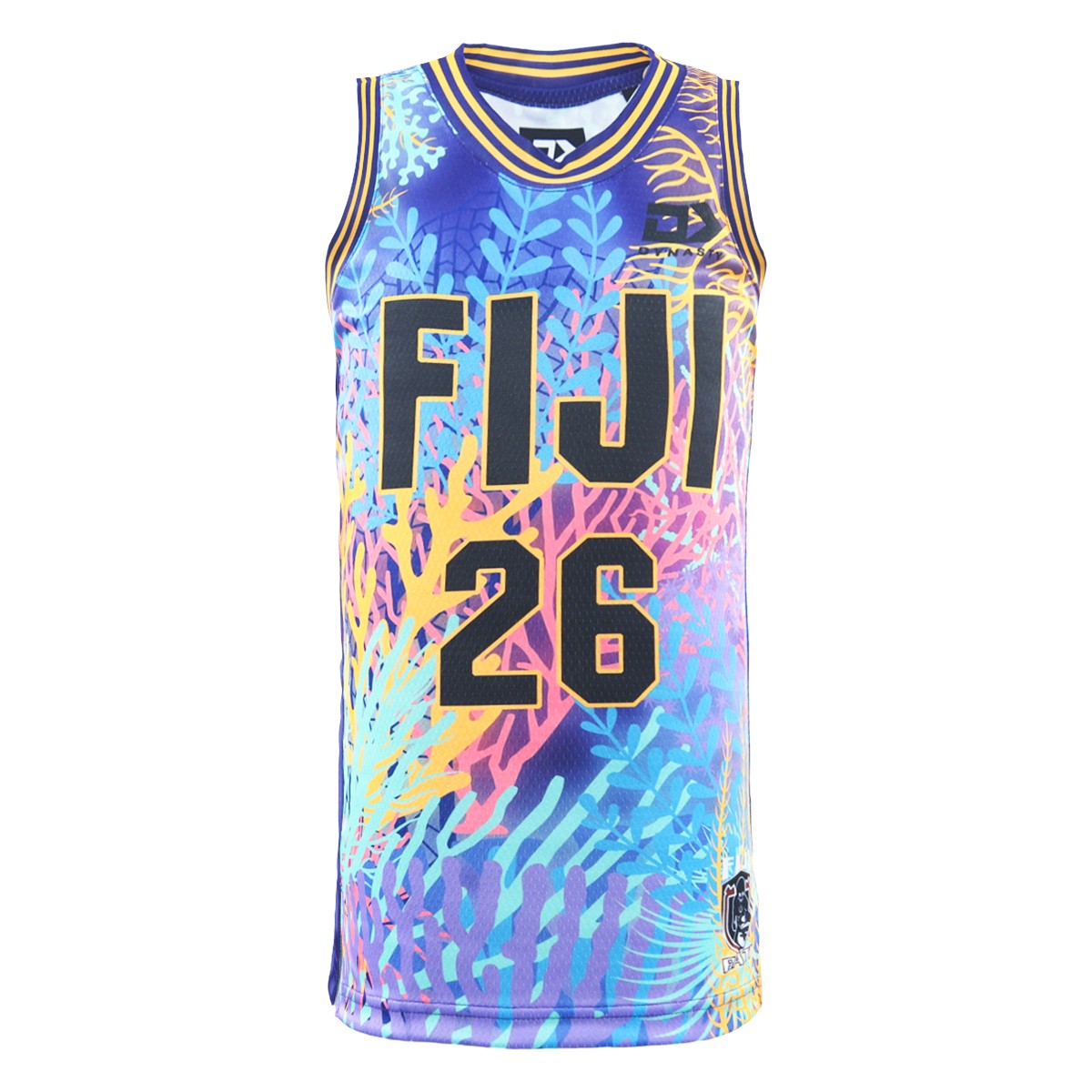 Fiji Bati Juniors Captain's Run Basketball Singlet