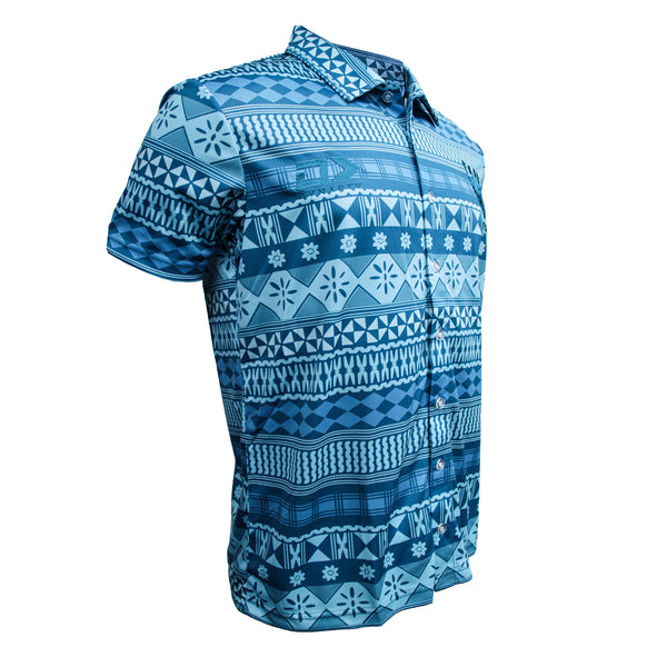 2024 Fiji Bati Rugby League Mens Button Up Polo