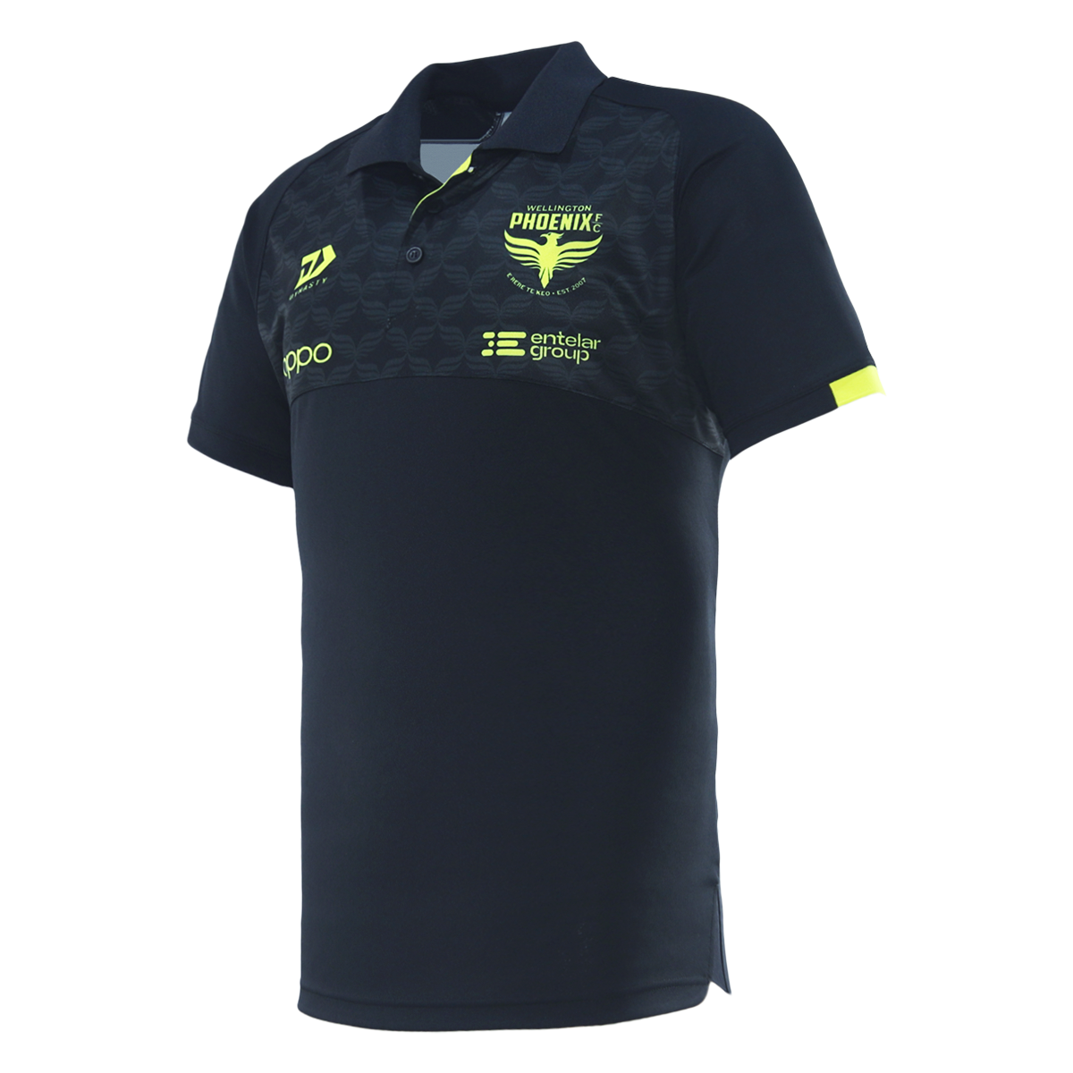 25/26 Wellington Phoenix Adults Media Polo - Black