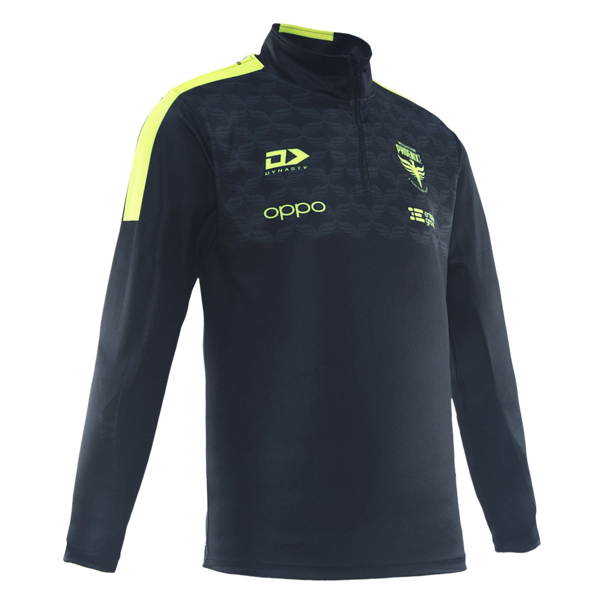 25/26 Wellington Phoenix Adults Quarter Zip Travel Long Sleeve - Black