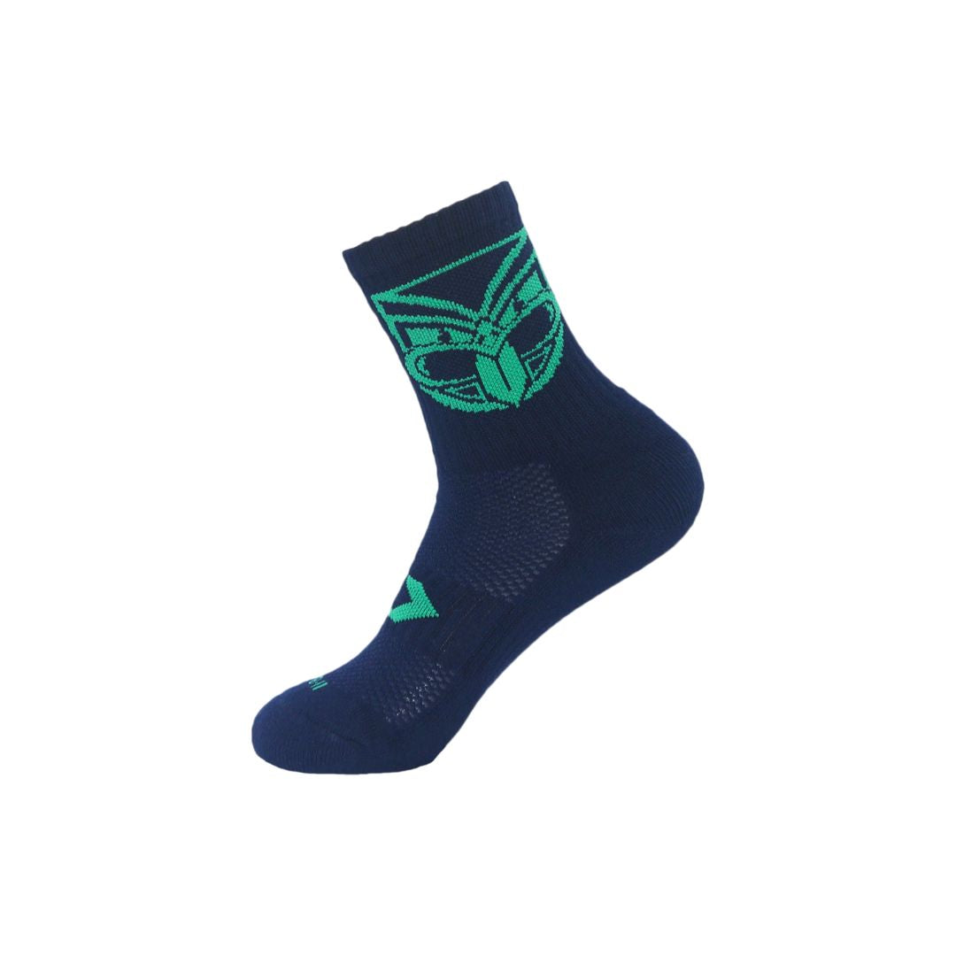 2024 New Zealand Warriors Navy Crew Sock-LEFT