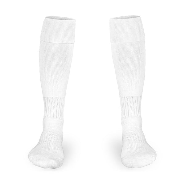 Dynasty Sport White Turnover Sock