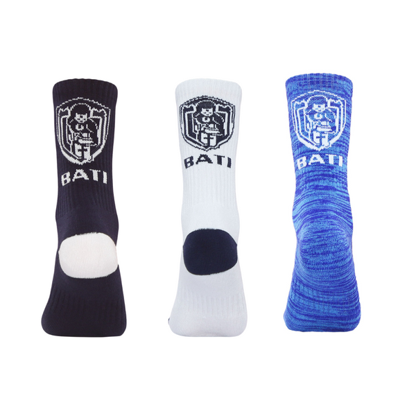 2025 Fiji Bati 3 Pack Crew Sock - Assorted