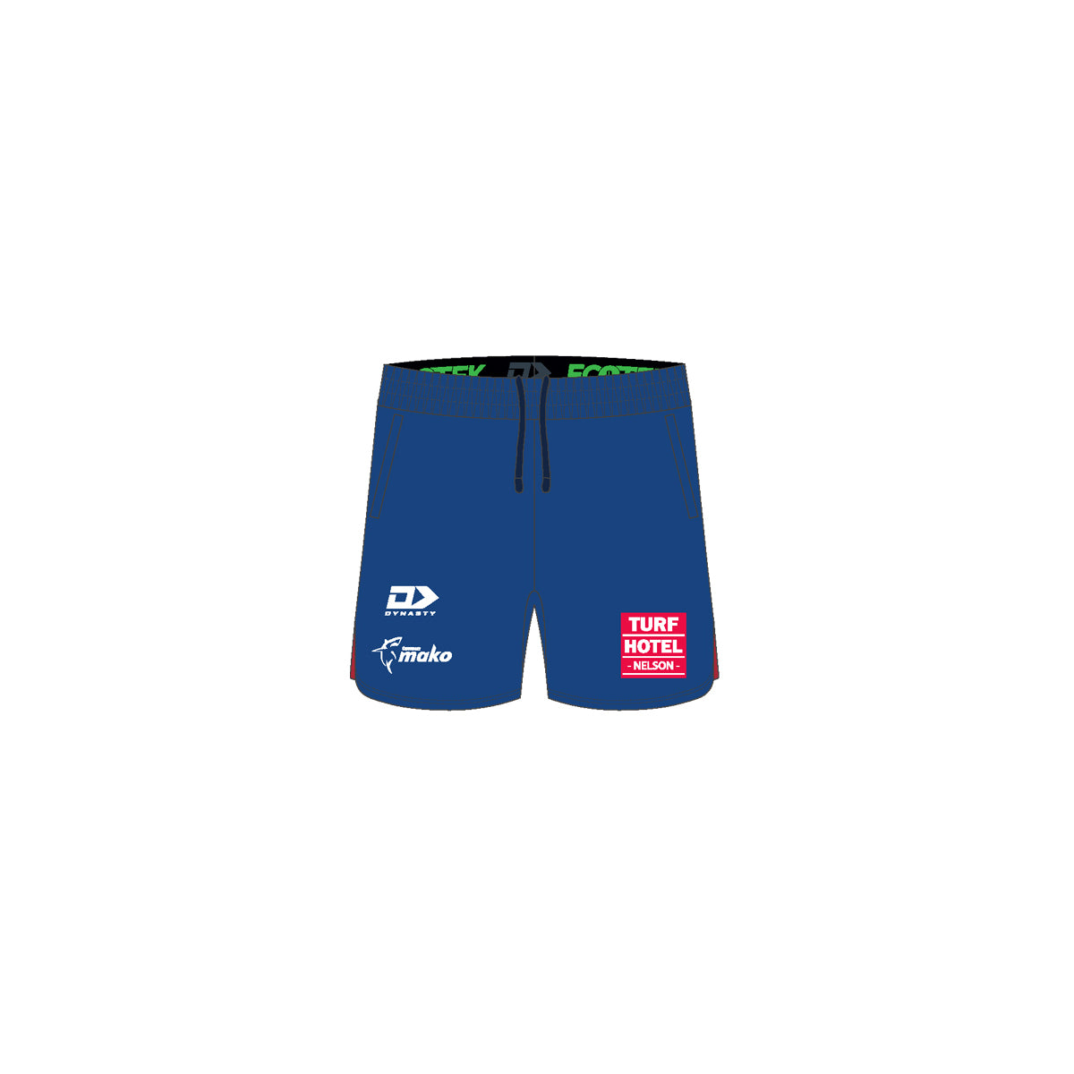 2026 Tasman Mako Rugby Adults Blue Gym Short