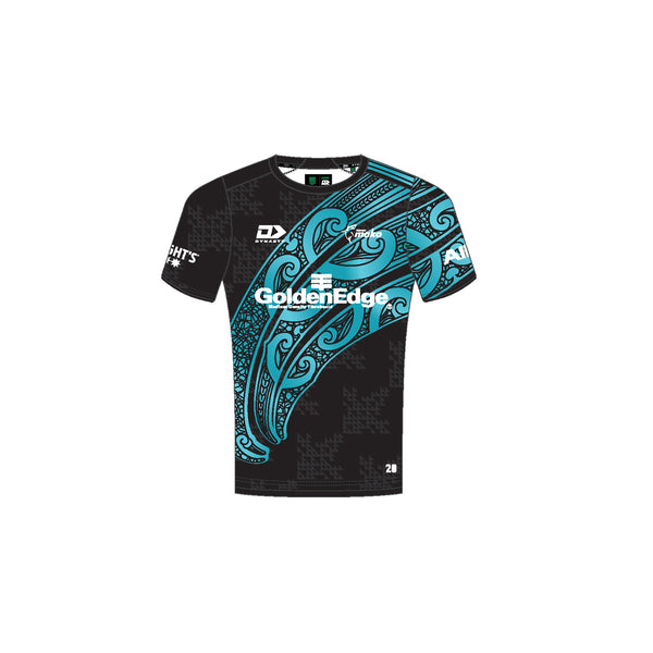 2026 Tasman Mako Rugby Adults Black Training Tee