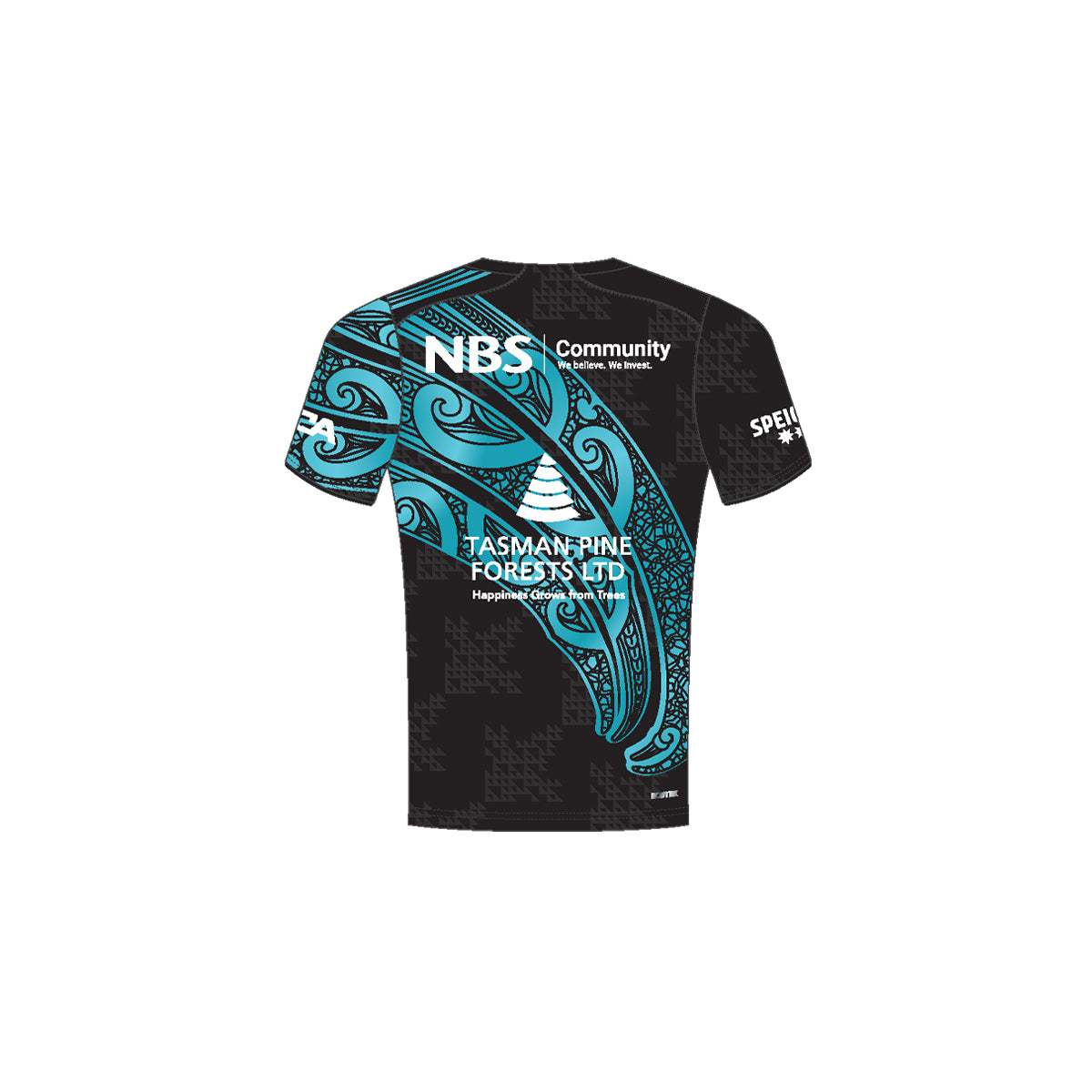 2026 Tasman Mako Rugby Adults Black Training Tee
