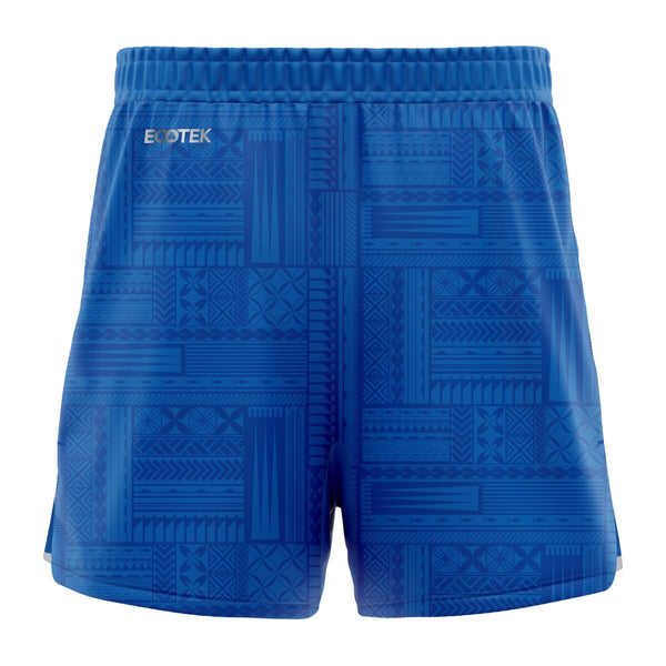 2025 Lakapi Samoa Mens Gym Short - Blue