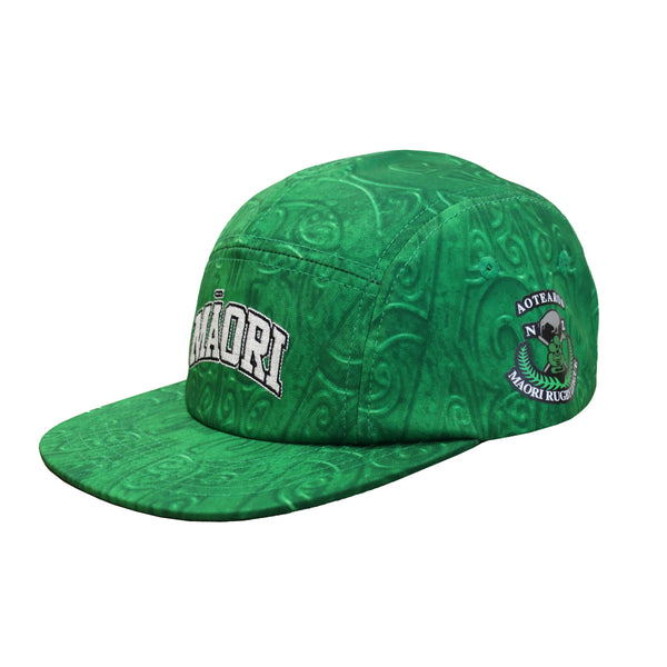 2025 New Zealand Maori Rugby League Mens 5 Panel Cap - Green