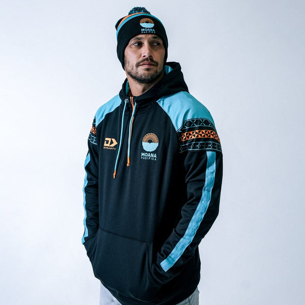 2026 Moana Pasifika Mens Performance Hoodie - Black