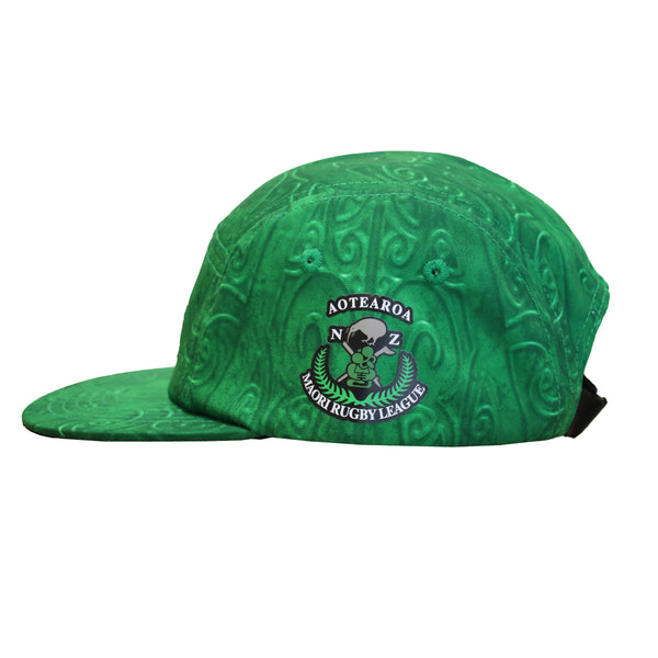 2025 New Zealand Maori Rugby League Mens 5 Panel Cap - Green