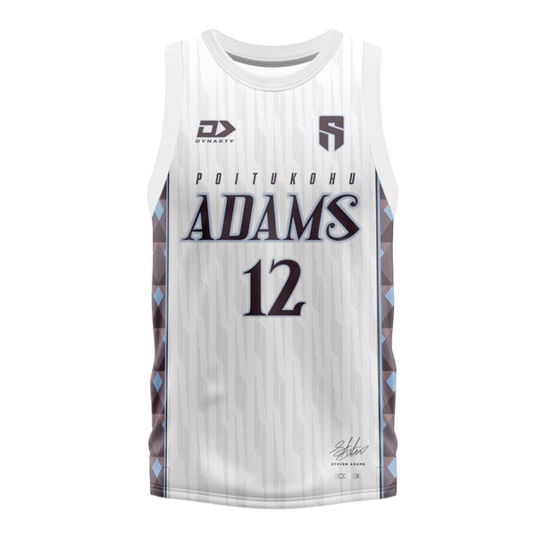 Steven Adams x Dynasty Adults Basketball Singlet - White