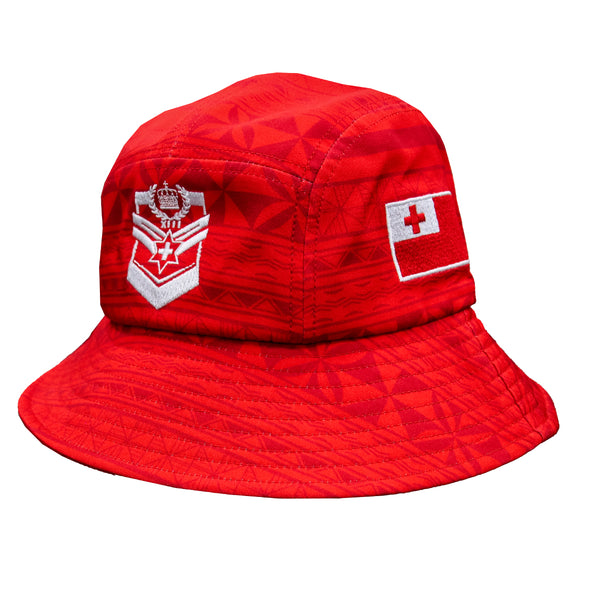 2025 Tonga Rugby League Mens Bucket Hat - Red