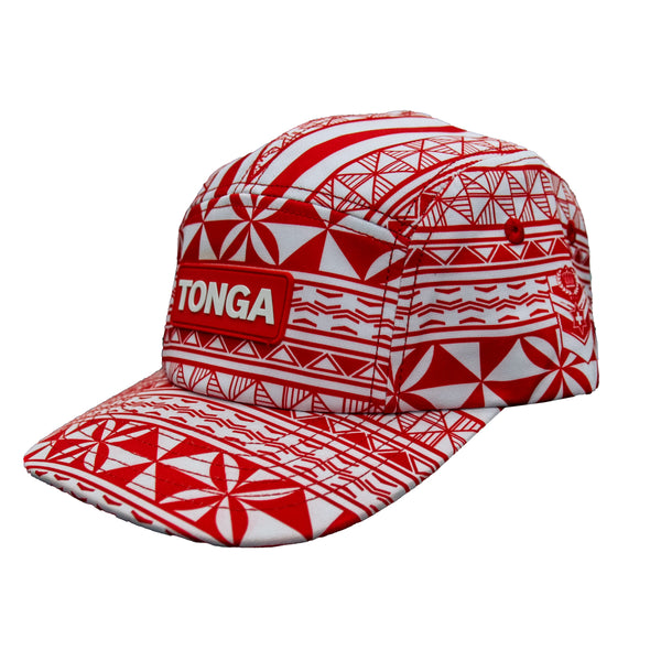 2025 Tonga Rugby League 5 Panel Cap - Red